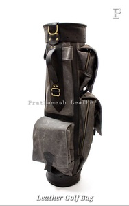 Sacs de golf en cuir 100% personnalisés, de luxe, OEM, pour chariot, vente en gros, en PU et cuir véritable, haute qualité, tendance 2025, sac de golf PLBGB en cuir premium - Product Image 6