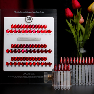 2024 esmalte de Gel de colores brillantes UV para uñas inodoro <span class=keywords><strong>y</strong></span> de larga duración semipermanente en colores rojos efectos de ojo de gato - Product Image 3