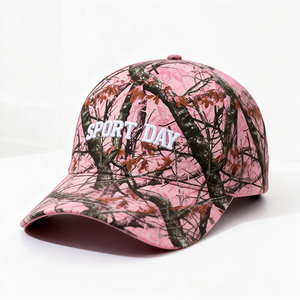 Topi bisbol cetakan matahari 6 Panel kustom topi olahraga modis <span class=keywords><strong>Camo</strong></span> 3d bordir Logo topi bisbol - Product Image 1