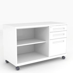 Hot Sale 3 drawer open shelf cabinet mobile filing cabinet metal