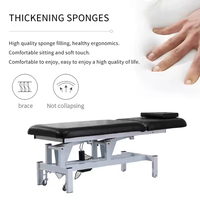 Table de massage électrique à deux moteurs en cuir PU, design mobile, idéale pour usage commercial en salon – Meilleure vente