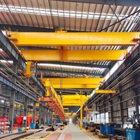 Grue métallurgique à double poutre motorisée par PLC de type QDy 5T avec une portée de 31,5 m et une hauteur de levage de 16 m