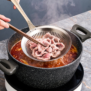 Passoire/Égouttoir en Titane Pur pour Usage Domestique, Filtre à Huile de Cuisine et Cuillère à Dumplings - Durable, Résistant à la Chaleur, Compatible Lave-Vaisselle - Product Image 2