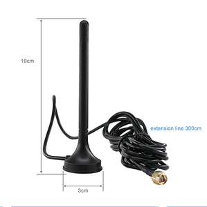 Antenne de station de base radio <span class=keywords><strong>CB</strong></span> compatible 2G/3G/4G 27 MHz 12 V CC avec base magnétique grande taille en acier pour utilisation mobile - Product Image 2