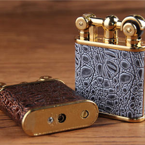 Mechero de metal inflable con llama abierta, rueda de cocodrilo, embalaje creativo, <span class=keywords><strong>2022</strong></span> - Product Image 4