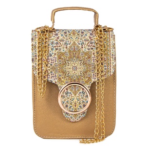 Bolso bohemio Hobo para mujer, bolsa de mano, tejido turco, diseño de alfombra - Product Image 1