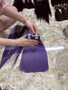 Extensions de cheveux vierges vietnamiens de qualité supérieure, 100% naturelles, Remy, double trame, pour la vente en gros et l'exportation - Product Image 3