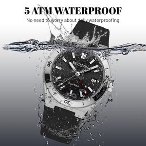 <b>Men's</b> Luxury Quartz <b>Watch</b> Sport Business Fashion Simple Stainless Steel Band Rubber Custom ODM Supplier Sapphire Crystal 42mm - Product Image 2