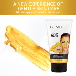 MELAO Maschera Peel-Off al <span class=keywords><strong>Collagene</strong></span> e Oro 24K Naturale e Biologica, Crema Viso Antirughe Idratante e Illuminante - Product Image 4