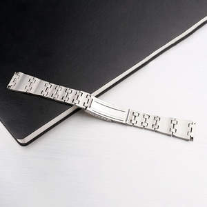 Pulsera de reloj de acero inoxidable 316L cepillada plateada 19mm recta de lujo #2 para Seiko SKX 80's Pogu Oyste 6139 transpirable - Product Image 4