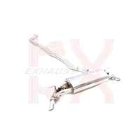 Système d'échappement Cat-back pour BMW 535, en acier inoxydable 304, surface polie disponible.