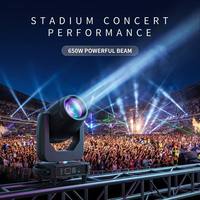 Projecteur LED profilé 650W, Éclairage de scène, Équipement DJ, Haute puissance, BSW 3-en-1, Tête mobile Beam Spot Wash, pour Concerts, Clubs, Salles de spectacle, Usage professionnel