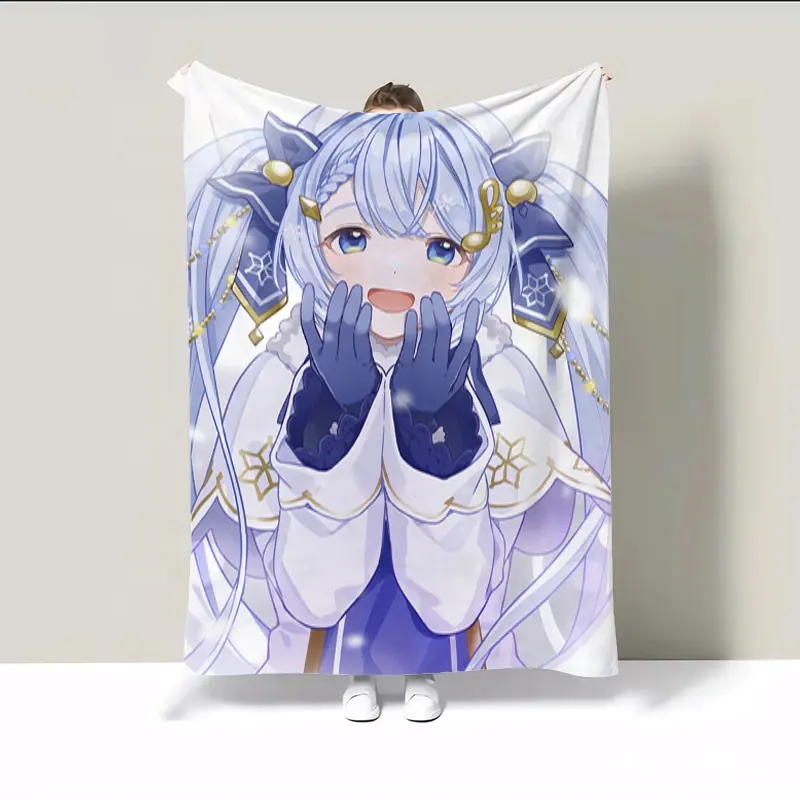 Nueva manta de felpa de 150x200cm, manta de cojín m-miku y colcha en la cama, decoración de dormitorio, edredón de verano