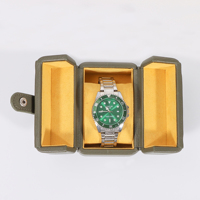 Kotak Jam Tangan Kulit Mini 1-Slot Ringan dan Kompak untuk Penyimpanan dan Pajangan yang Mudah