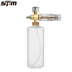 STM 1000ml Transparent Foam <b>Sprayer</b> High <b>Pressure</b> Car Wash Water Gun Fan Shaped PA <b>Sprayer</b> - Product Image 1