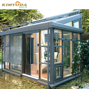 Kit de Solárium de Patio Cerrado <span class=keywords><strong>con</strong></span> Vidrio Templado de Diseño Moderno, Techo Inclinado, Vidrio Aislante para Villas - Product Image 2