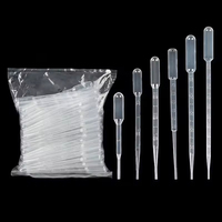 Pipette Pasteur jetable en plastique allongée de 3 ml avec graduation pour transfert de liquides, outil de laboratoire médical Sorfa