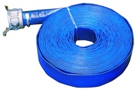 Tuyau plat en PVC fabriqué en Chine, longueur et couleur personnalisées, flexible, pour l'irrigation agricole