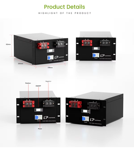แบตเตอรี่สำรองฉุกเฉิน LEADPOWER 24V 240Ah แบบติดตั้งบนแร็ค LiFePO4 5000 รอบการใช้งาน -20C-60C - Product Image 3