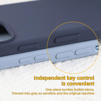 Étui de téléphone personnalisé en silicone liquide TPU, étanche et antichoc, pour iPhone 17 16 15 14 13 12 11 Pro Max