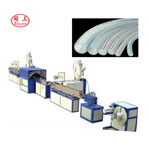 Tongsan PVC yumuşak boru makinesi/PVC Fiber takviyeli yumuşak boru ekstrüzyon hattı/bahçe hortumu makinesi