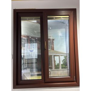 Conception personnalisée Fenêtre battante en verre isolant UPVC Fenêtres à battant en <span class=keywords><strong>PVC</strong></span> à double vitrage avec <span class=keywords><strong>store</strong></span> <span class=keywords><strong>intégré</strong></span> <span class=keywords><strong>intégré</strong></span> interne - Product Image 4