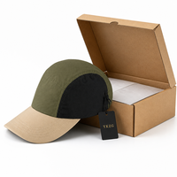 Casquette de baseball 5 panneaux color block pour enfants, garçons et filles, réglable, protection solaire, logo personnalisé, unisexe, vente en gros, fournisseur OEM