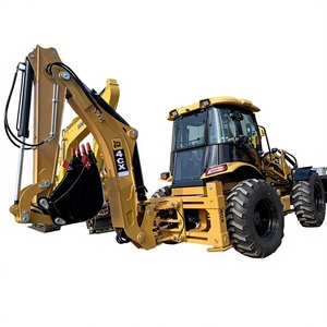 Chargeuse-pelleteuse JCE 4CX, moteur Cummins, hydraulique MOOG, charge nominale de 7 tonnes, modèle 2023, bras et godet jaunes, équipement de construction - Product Image 1