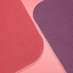 Esterilla de Yoga de TPE de doble capa, ecológica, Etiqueta Privada, antifatiga, logotipo personalizado de alta calidad, para Pilates - Product Image 4