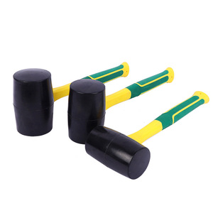Mo Xuan Rubber Mallets Round <b>Head</b> Yellow Green Handle Tile Installation Hammer 3pcs Set - Product Image 1