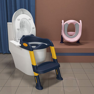 Siège de toilette pour enfants avec échelle, siège d'apprentissage de la propreté pour enfants de 2 à 4 ans, matériau PP, marchepied pliable - Product Image 3