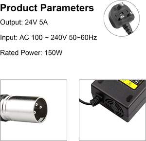 Cargador de batería para patinete eléctrico, cargador de batería de litio para silla de ruedas eléctrica, 29V, 24V, 2A, 3A, 4A, 5A - Product Image 4