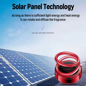 Ambientador Solar para Auto 2026 con Doble Anillo y Almohadillas Aromáticas, Diseño Giratorio de Energía Solar, Alta Calidad - Product Image 4