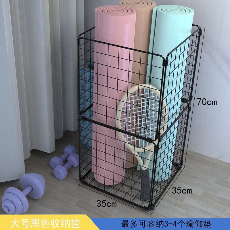 ตะกร้าเก็บของสีดำขนาดใหญ่