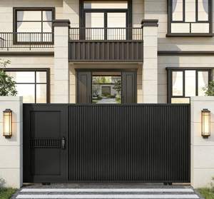 <span class=keywords><strong>Portail</strong></span> Électrique Moderne en Alliage d'Aluminium au Meilleur <span class=keywords><strong>Prix</strong></span>, Style Européen Mural, Finition Thermolaquée, pour Jardin Extérieur - Product Image 6