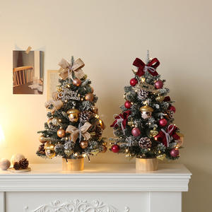 Árbol de Navidad de 45 cm al por Mayor con Juego de Corona a Juego, Decoración para Escritorio, <span class=keywords><strong>Puerta</strong></span> y Ventana, Paquete de Exportación para Negocios de Temporada - Product Image 1