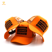 Casquettes de camionneur ajustables en tissu Oxford Dobby personnalisées avec broderie à la main motif fruits