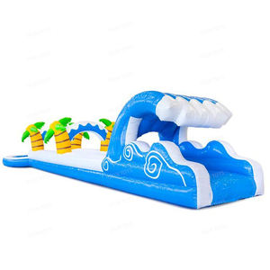 Jeux d'eau d'été, joli thème orang-outan, toboggan gonflable pour le ventre avec <span class=keywords><strong>piscine</strong></span>, toboggan aquatique et glissière pour la fête - Product Image 4