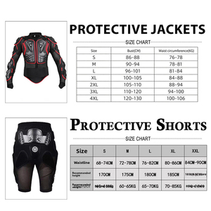 Giacca e <span class=keywords><strong>Pantaloncini</strong></span> Protettivi da Moto per Uomo, Protezione Completa per Braccia, Petto e Schiena per Sport e <span class=keywords><strong>MTB</strong></span> - Product Image 3
