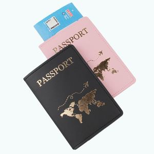Funda de Pasaporte de Cuero PU con Bloqueo RFID y Logotipo Personalizado, Etiqueta de Equipaje de Estilo Ejecutivo, Porta Tarjetas - Product Image 2