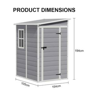 <span class=keywords><strong>Abri</strong></span> de <span class=keywords><strong>jardin</strong></span> moderne 3x5 pieds en aluminium durable et imperméable avec fondation incluse, résistant aux UV pour l'extérieur - Product Image 6