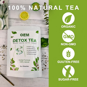 ชาสมุนไพรดีท็อกซ์ OEM ผสมเลมอน ช่วยย่อยอาหาร ขับถ่าย บำรุงผิว ให้พลังงาน 100% จากธรรมชาติ 30 ซอง ซองละ 5 กรัม - Product Image 2