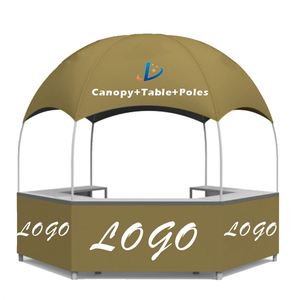 Custom <b>Large</b> Display 3x3 Hexagonal Dome Aluminum <b>Frame</b> Waterproof Windproof Advertising Tent for Promotions Exhibitions - Product Image 2