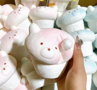 Hachimi PU Cup Bear Squishy à rebond lent, ultra-doux, jouet anti-stress à presser, jouet de simulation, unisexe, à partir de 14 ans