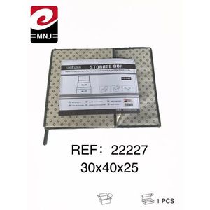 Scatola portaoggetti Wetgun 30x40x25 cm, contenitore pieghevole in tessuto per uso domestico e in ufficio - Product Image 1