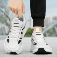 Chaussures de course légères, respirantes et antidérapantes pour sports de plein air, chaussures de jogging basses en mesh avec amorti et absorption des chocs