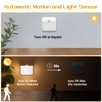 Nouveau design Led armoire lumière PIR corps capteur de mouvement lumière intérieure veilleuse corps humain lampe à induction
