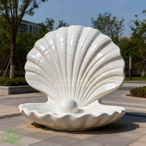 Sculpture moderne en résine acrylique avec coquillages et perles, nouvelle conception Senzhao, pour décoration extérieure - Product Image 2