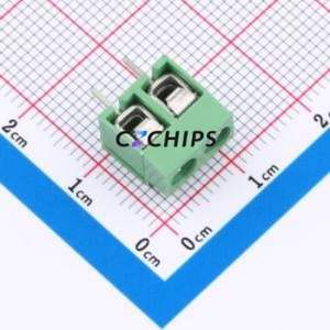 C50126V-2P0G56 <b>Screw</b> Terminal <b>Block</b> Through hole Component (THT),P=5mm Connector 1x2P 5mm 2P 1 - Product Image 1