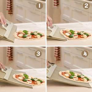 Cucina scorrevole buccia per <span class=keywords><strong>Pizza</strong></span> con manico per torta pala per <span class=keywords><strong>Pizza</strong></span> Paddle per <span class=keywords><strong>Pizza</strong></span> Non Stick Slide Board per il trasferimento di pasta per pane - Product Image 4